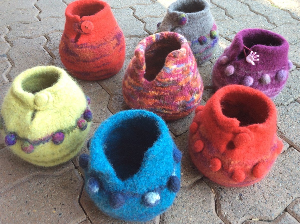 Felted Yarn Bowl