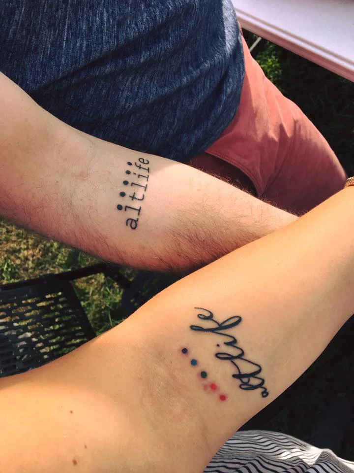 Barb & I got matching #altlife tattoos