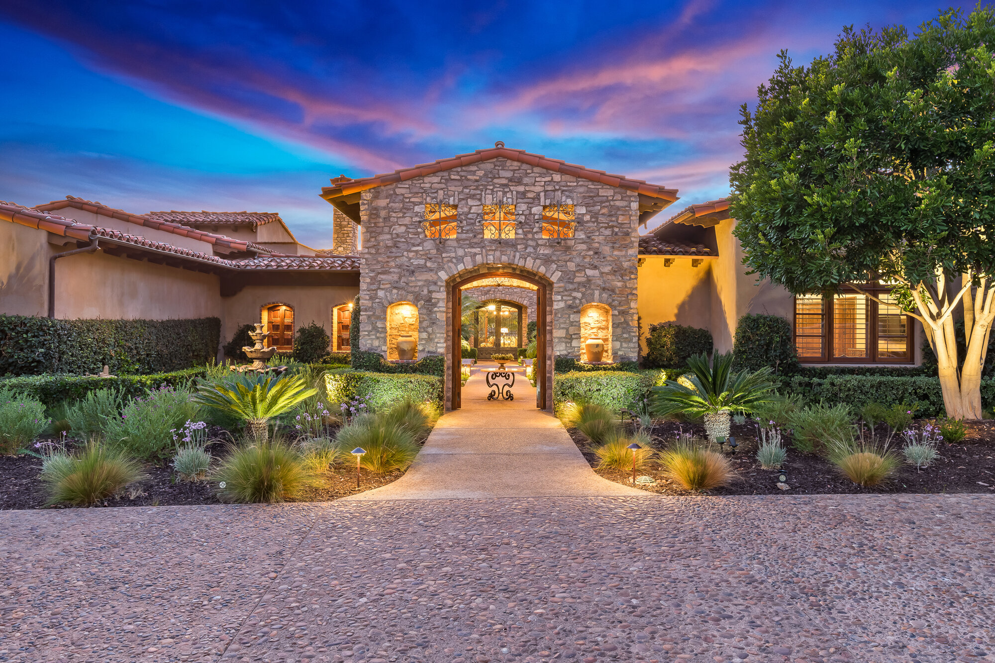 Stunning Mediterranean Rancho Santa Fe Home For Sale.6367 Calle