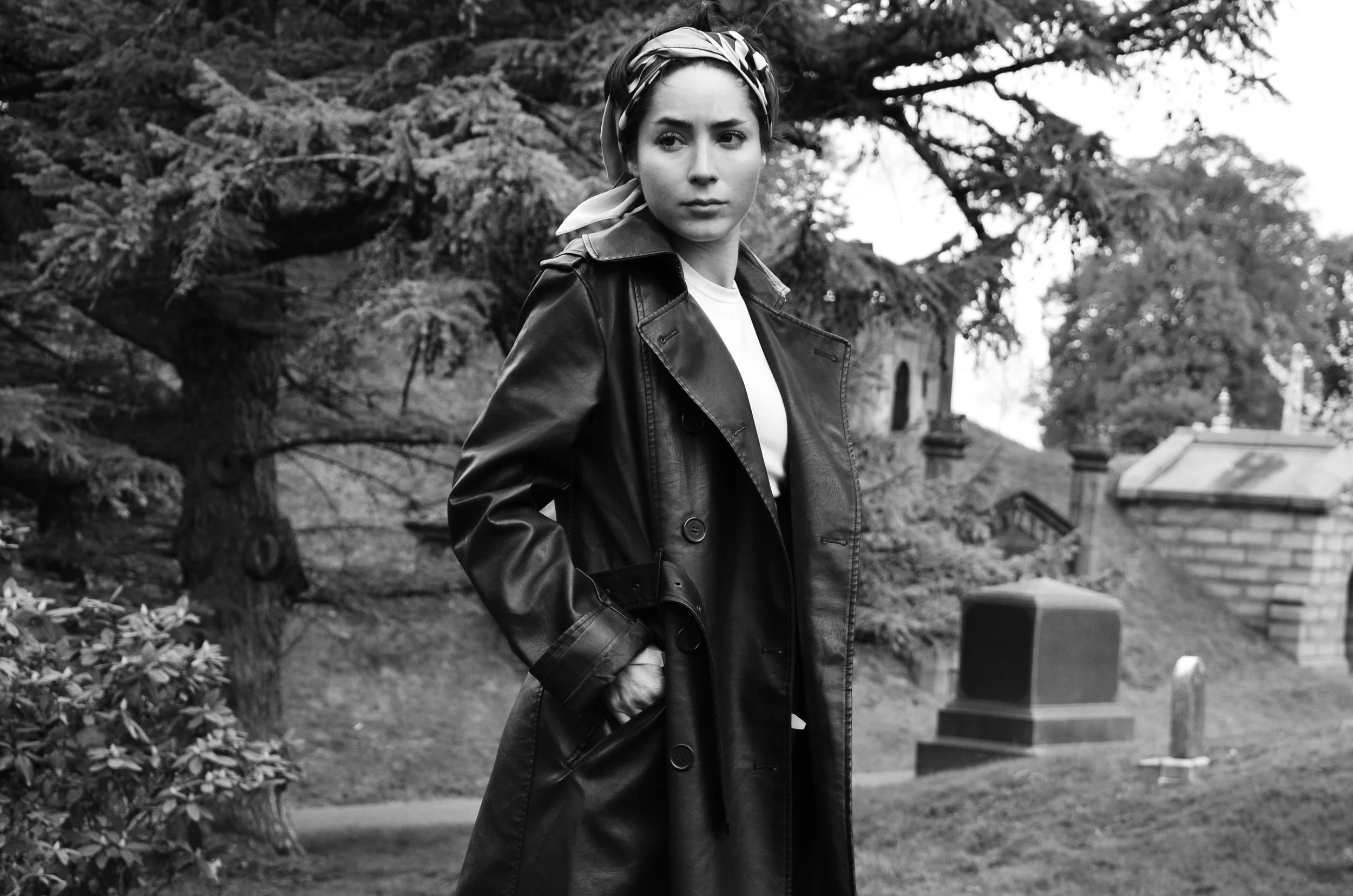 Woman With Cedar Tree