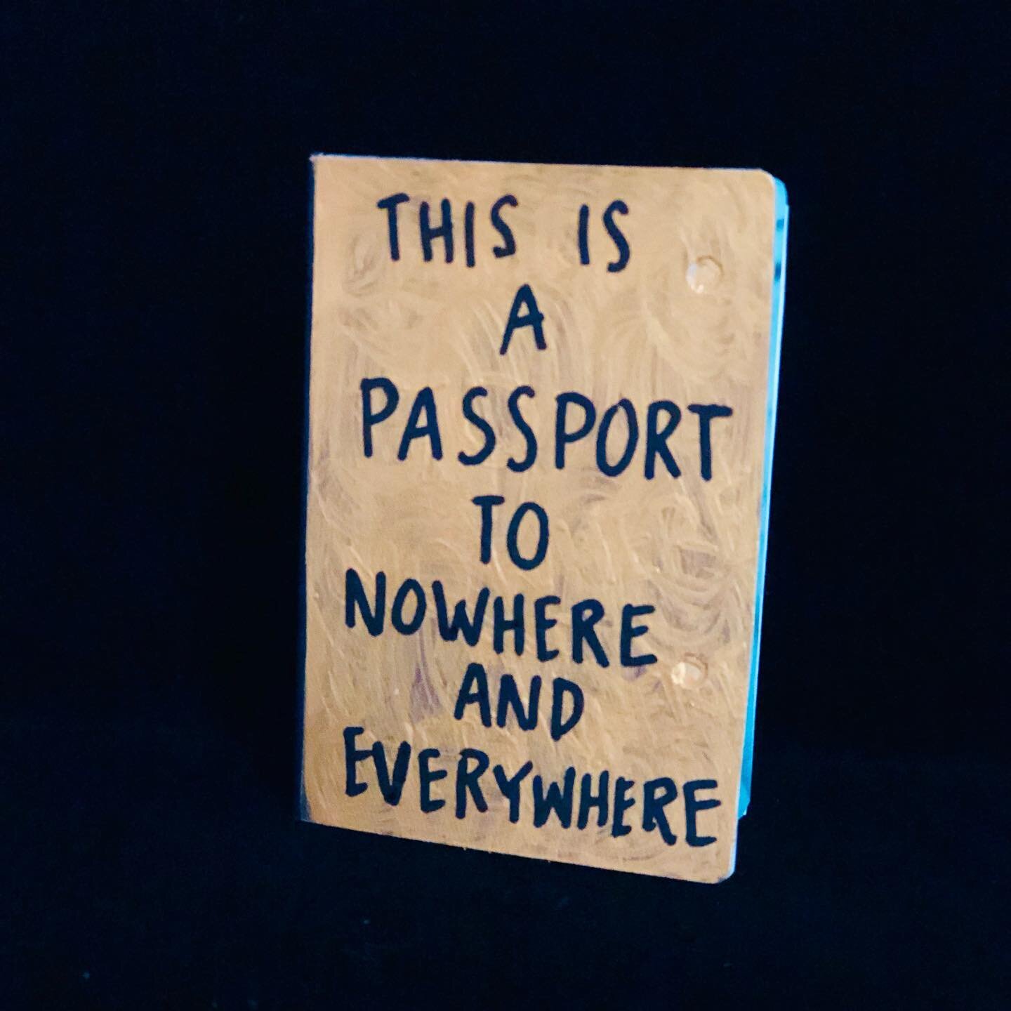 My artist book &ldquo;This Is A Passport to Nowhere and Everywhere&rdquo; is headed to an exhibition in Canada. Created using my recycled, expired U.S. passport and filled with collages and stitches and some lofty ideals for the country I want to liv