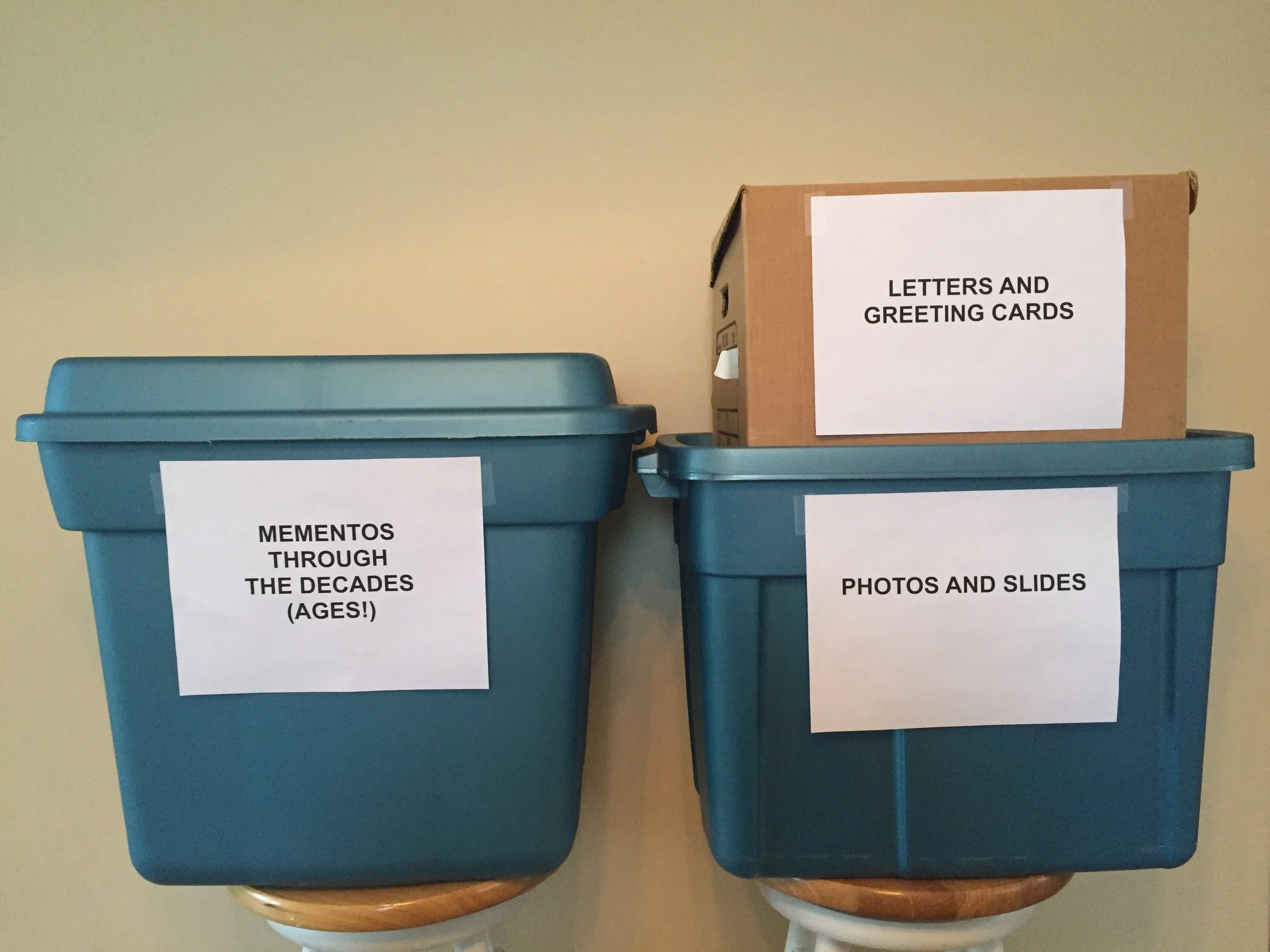 CORRALLING SENTIMENTAL ITEMS