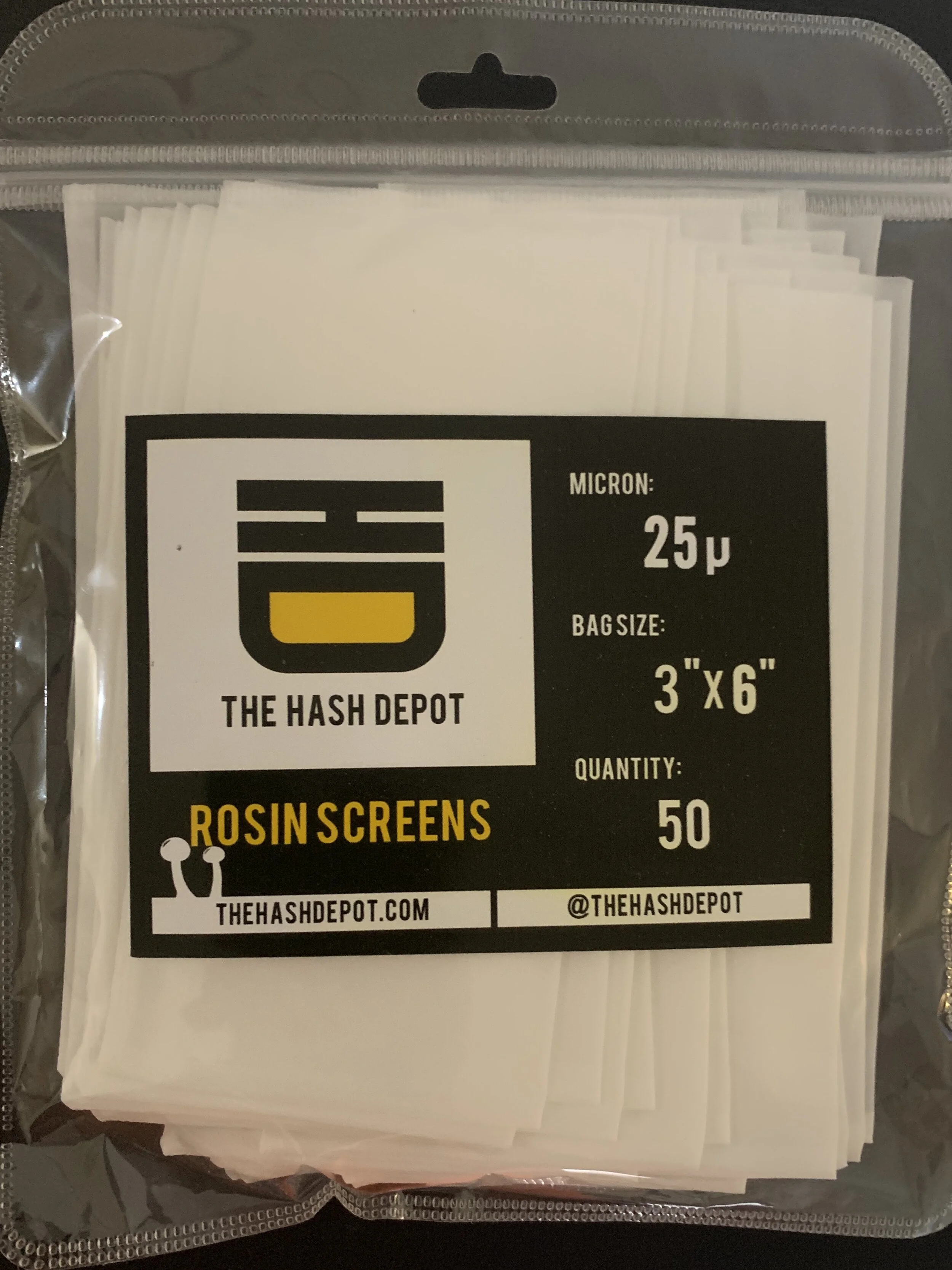 3x6in 25u Rosin Screens