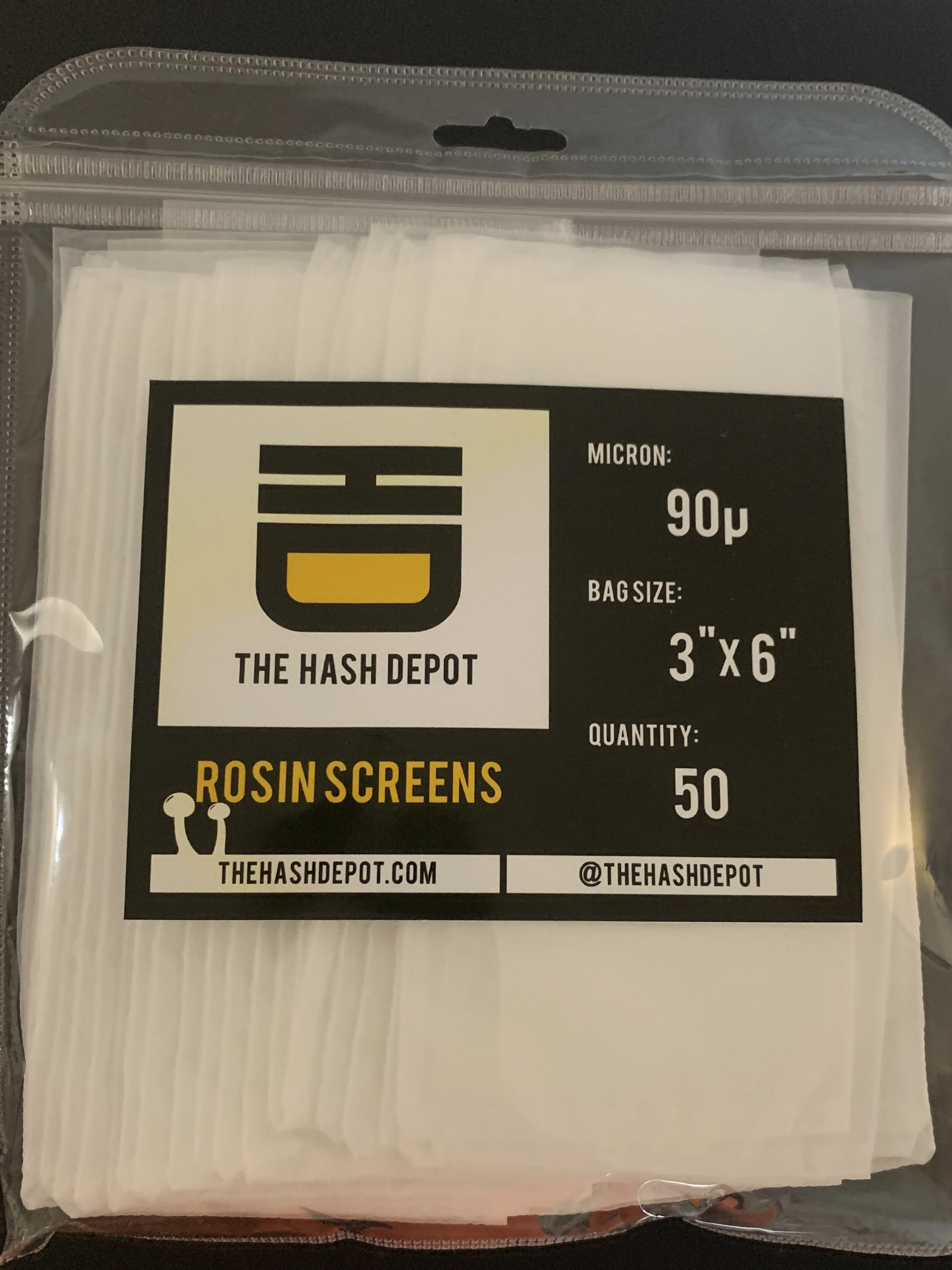 3x6in 90u Rosin Screens