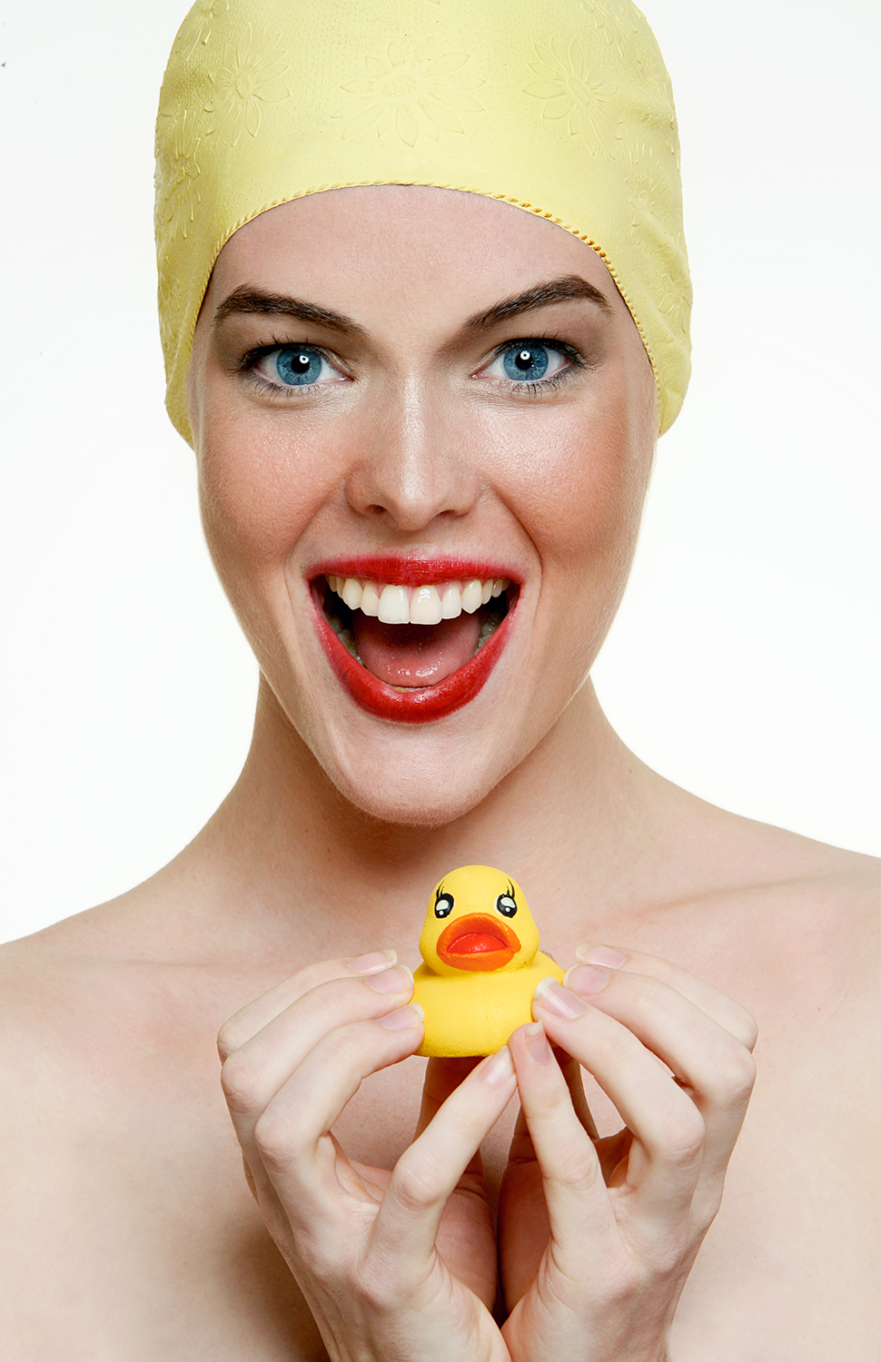 cleveland-advertizing-campaign-model-shower-cap-rubber-duck.jpg