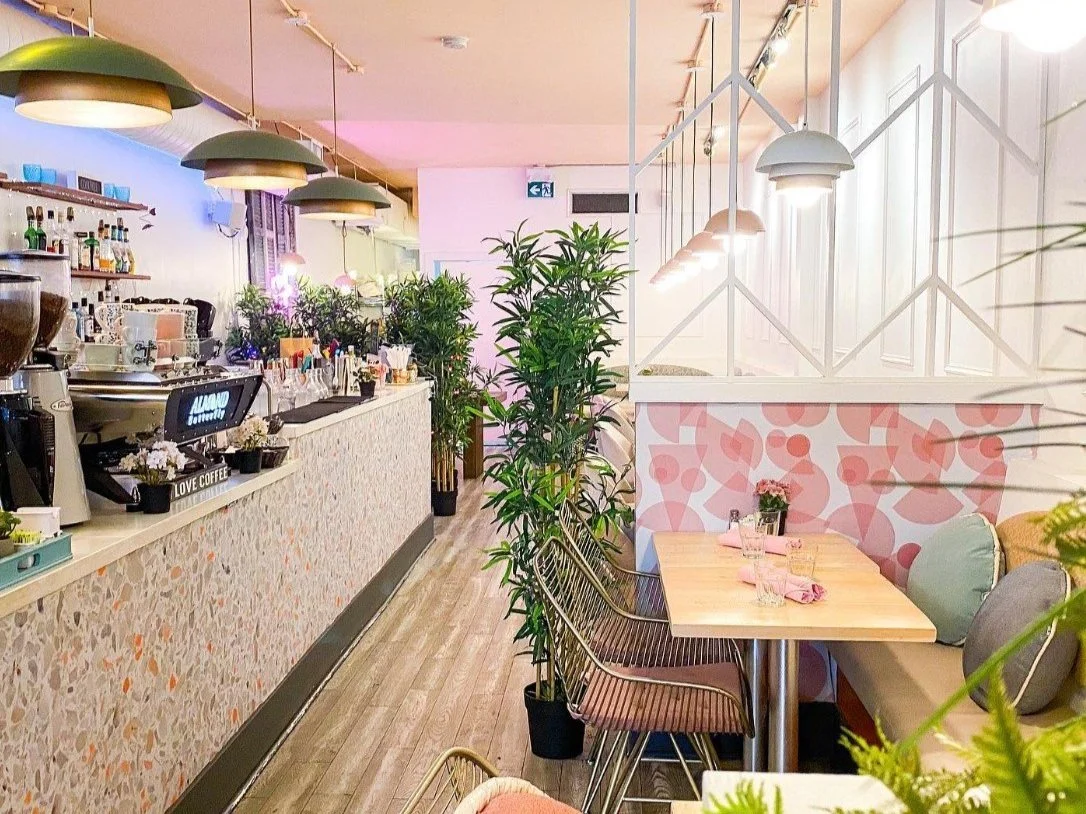 Almond Butterfly Coffee, Brunch, Bistro, Bakery