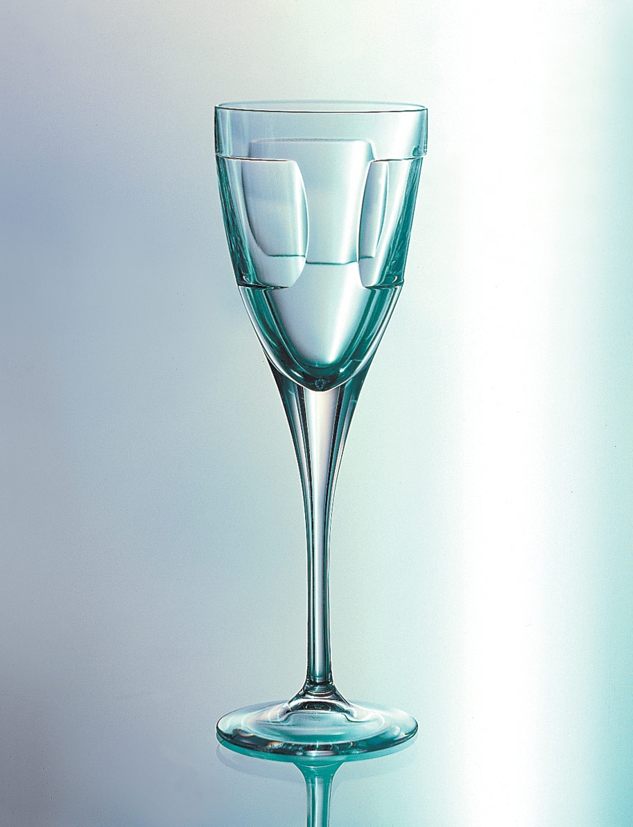 Mikasa, Dining, Mikasa Jazz By Artist Johanna Grawunder Martini Glass  Clear Cut Bowl Signed
