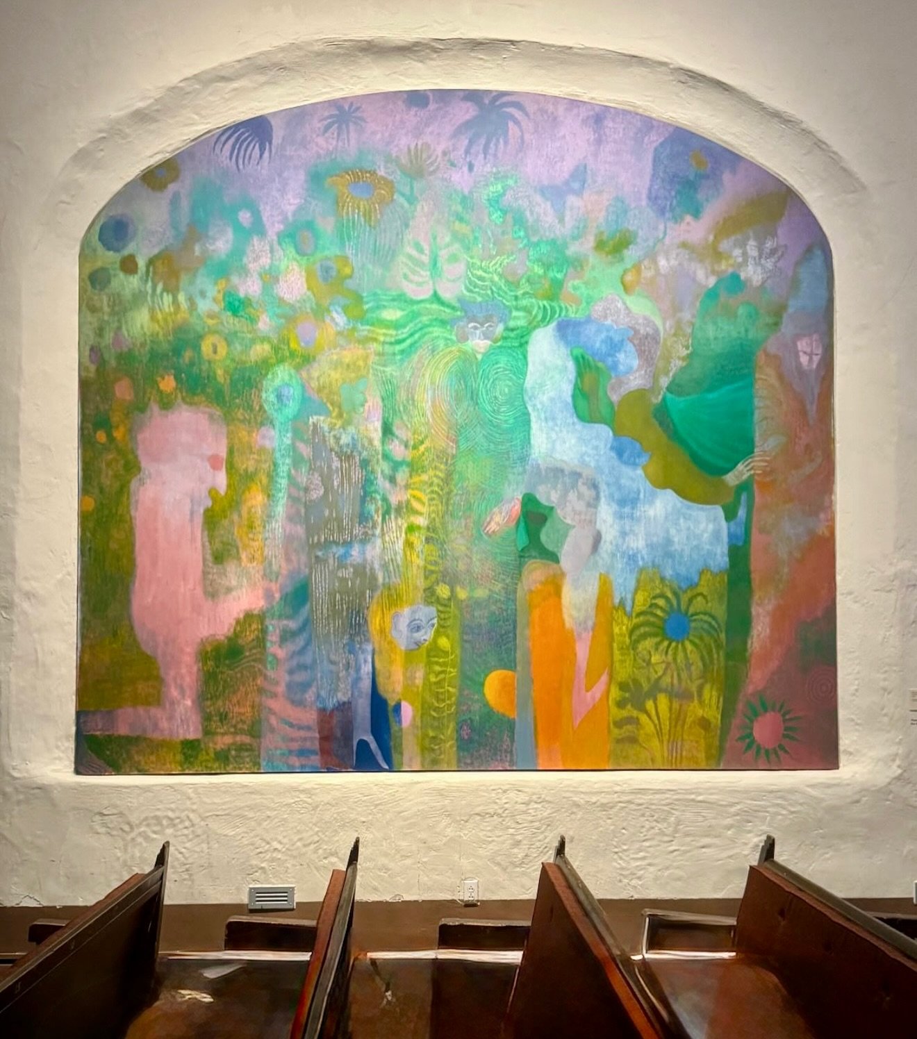 Maja Ruznic&rsquo;s incredible paintings in the historic St. Francis Auditorium as part of the SITE Santa Fe International.

#adamgreenartadvisory #majaruznic #contemporaryart #sitesantafe @sitesantafe @majaruz