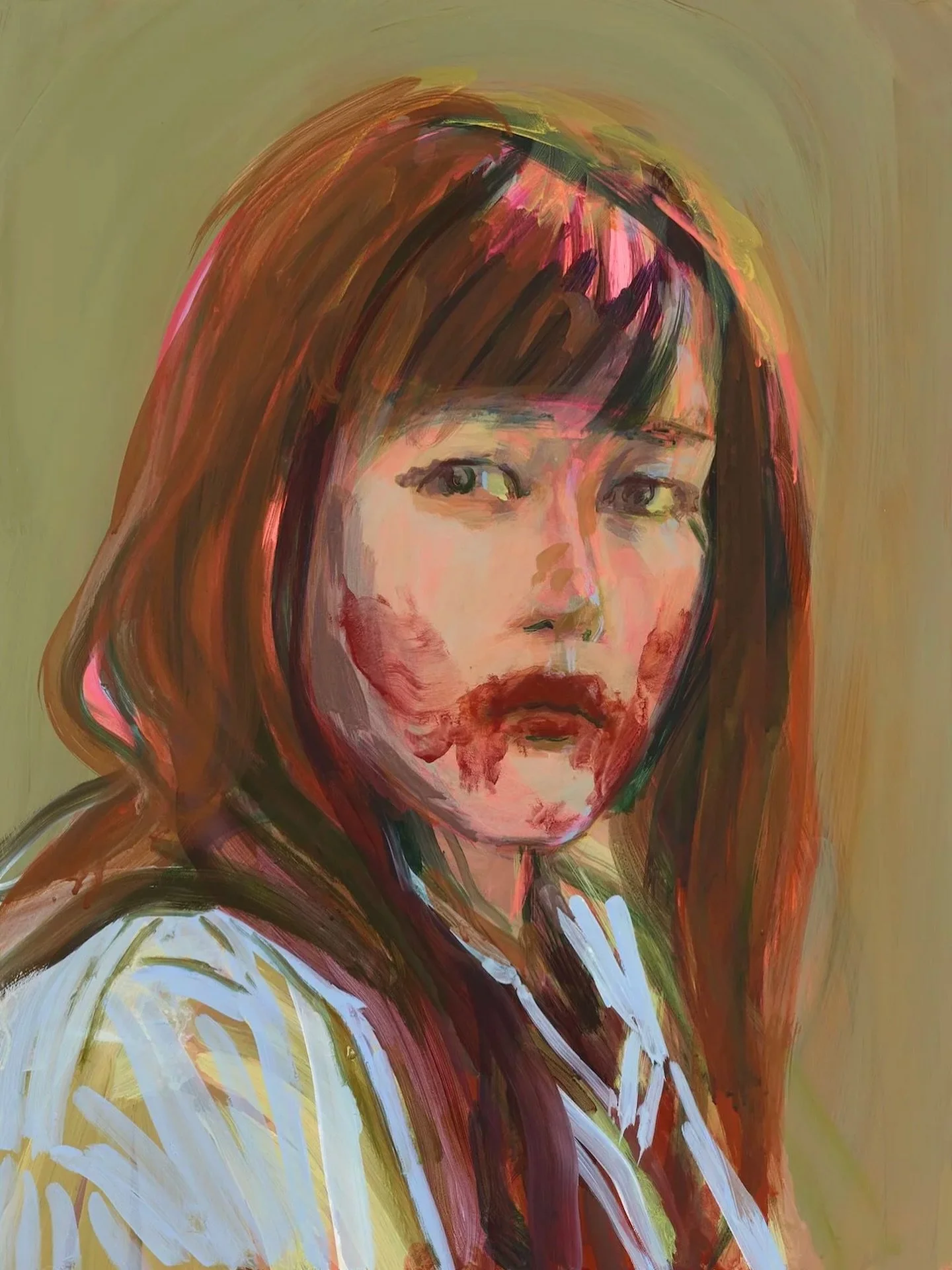 Claire Tabouret&rsquo;s Self-portrait as a vampire currently on view in the artist&rsquo;s solo museum exhibition at Voorlinden in the Netherlands.

#adamgreenartadvisory #artadvisor #contemporaryart