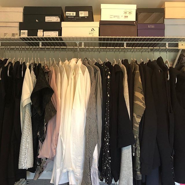Plastic is not only horrible for the environment, it&rsquo;s awful for our closets too!  This closet received a total makeover- we&rsquo;re walk in ready now! .
.
.
.
.
#spacelift #organized 
#modernliving #easyliving #simplify #declutter #homesweeth