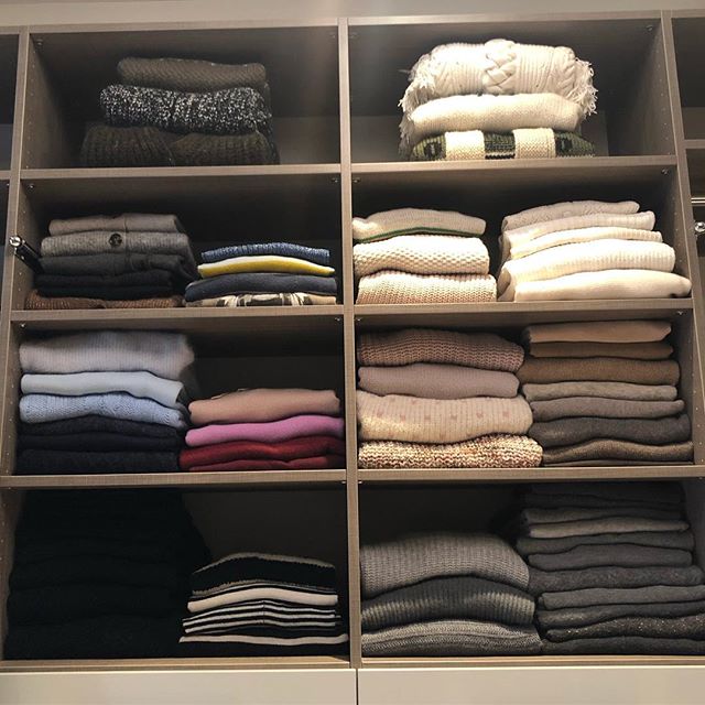 Stacked and ready for today&rsquo;s winter weather! .
.
.
.
.
#spacelift #organized #luxurydesign
#modernliving #designideas 
#easyliving #simplify #declutter
#homesweethome #interiors #inspo #style #neatandtidy #harteyourhome #walkin #containerstore