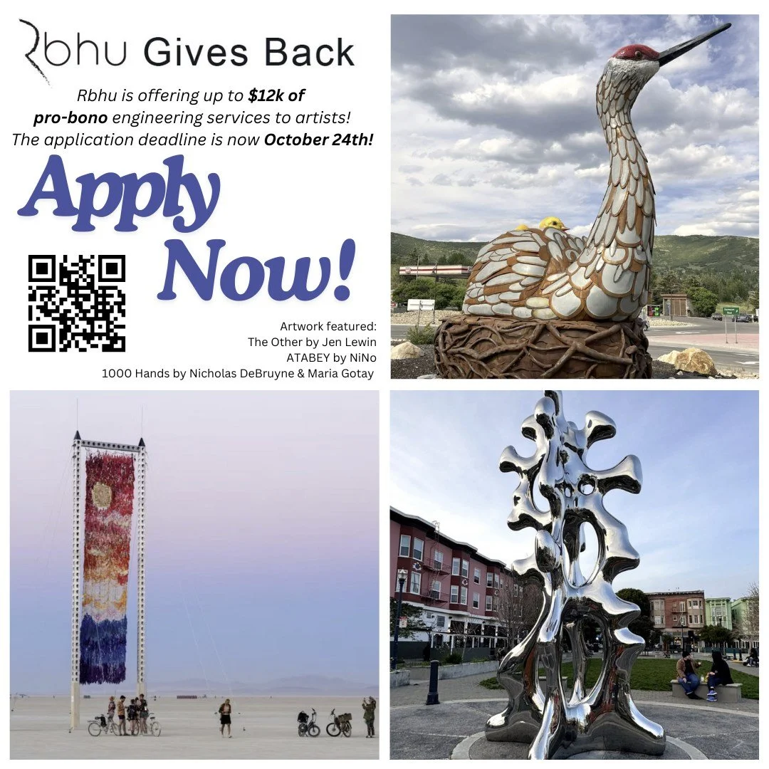 🚨The Rhbu Gives Back application deadline has been extended for 1 more week until next Friday, October 24th!!🚨Apply on our website or through the link in our Instagram bio! We're so excited to read your proposals🥳
