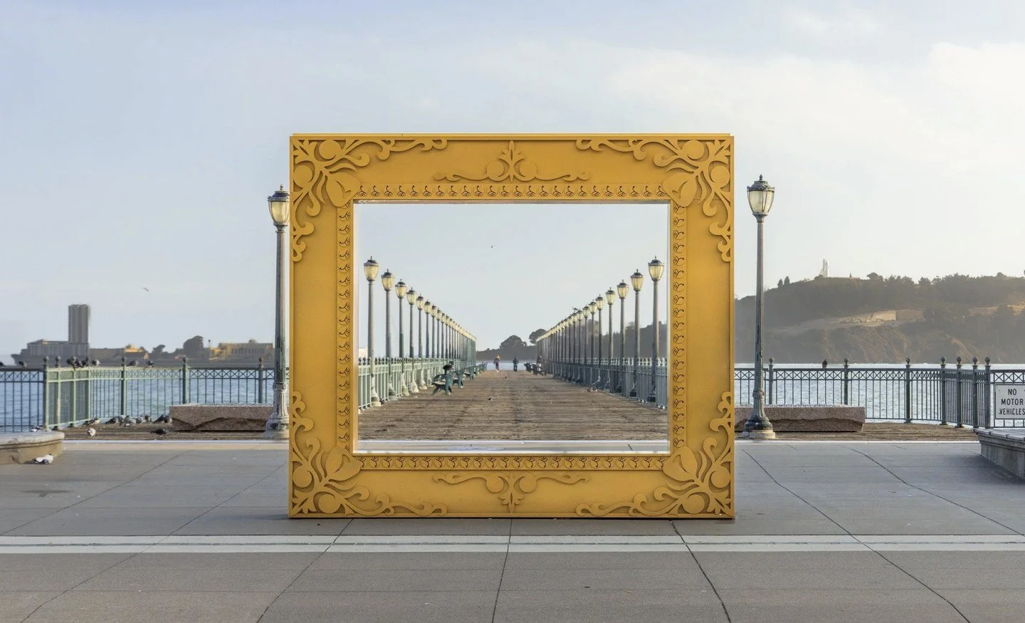 Get in frame and become the art with &ldquo;Got Framed&rdquo; by Puerto Rican artist El NiNo!🖼️

This 12-foot-tall golden picture frame was debuted at Burning Man and has traveled across California, transforming locations and people into living work
