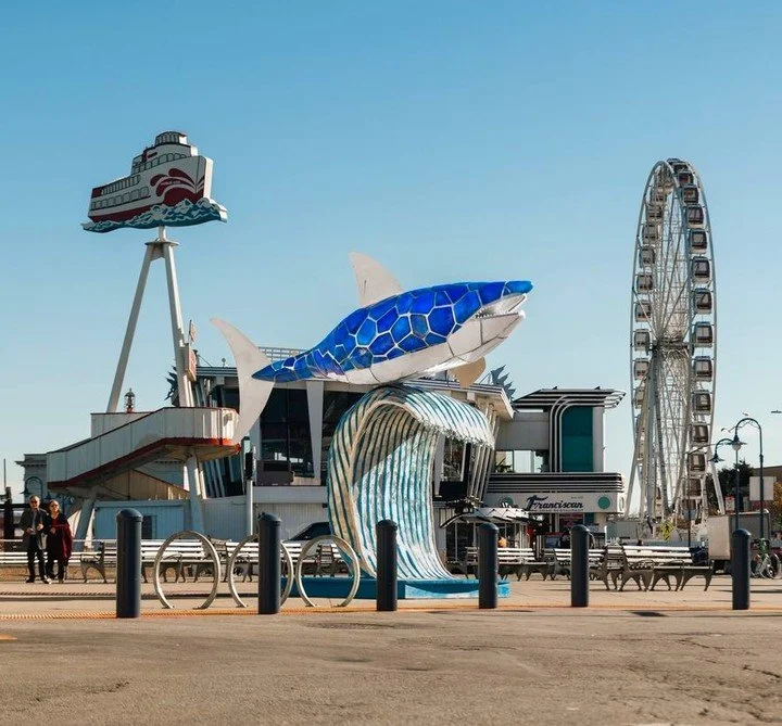 Continuing with Big Art Loop features is &ldquo;Desert Shark&rdquo; by Nevada-based artist Peter Hazel🦈

This mosaic sculpture is crafted from custom hand-laid tile over a reinforced steel frame. Originally debuted at Burning Man, this colorful shar