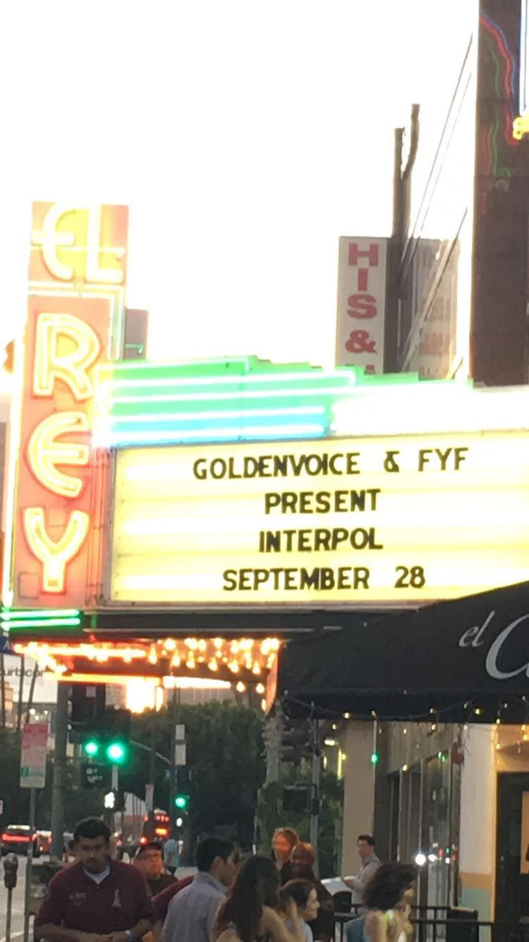 Interpol - El Rey Theater, LA (September 28, 2017)