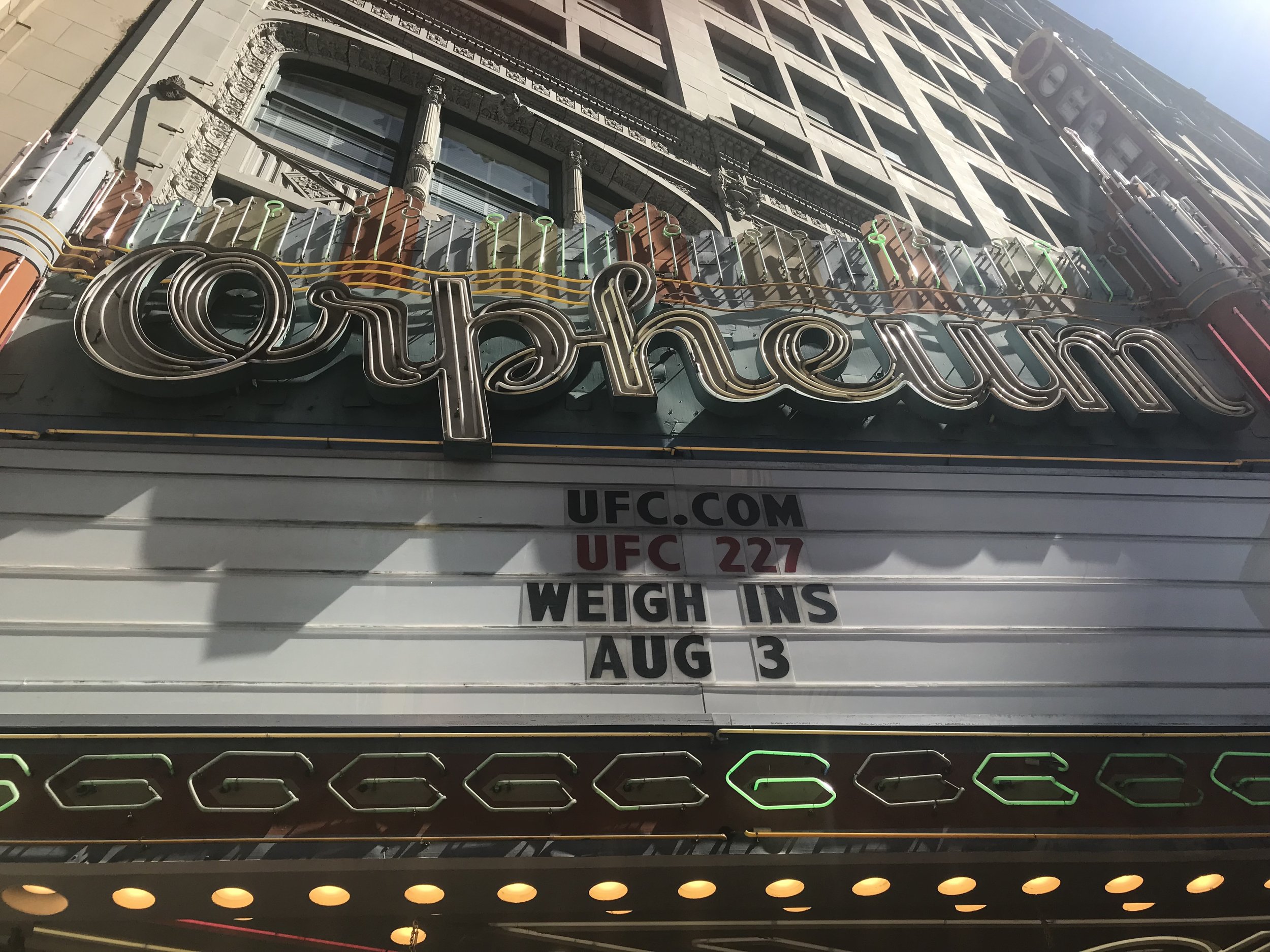 UFC 227 Weigh Ins - The Orpheum Theater LA (August 3, 2018)