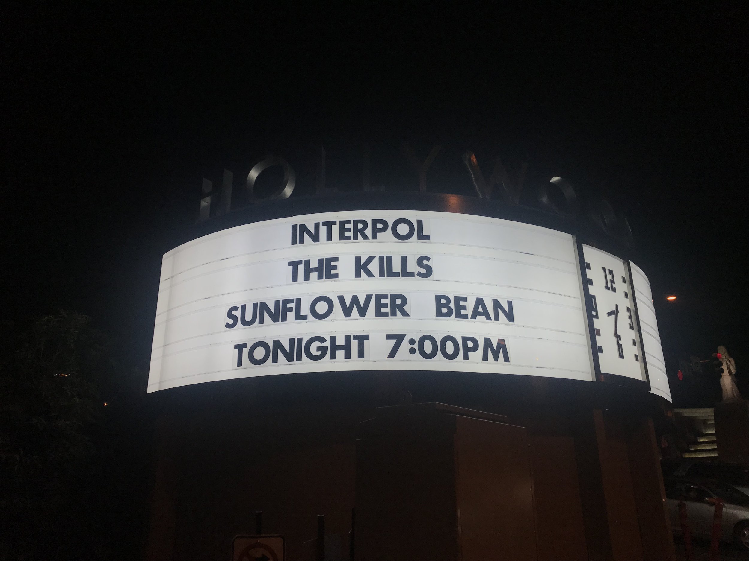 Interpol - Hollywood Bowl, LA (October 4, 2018)