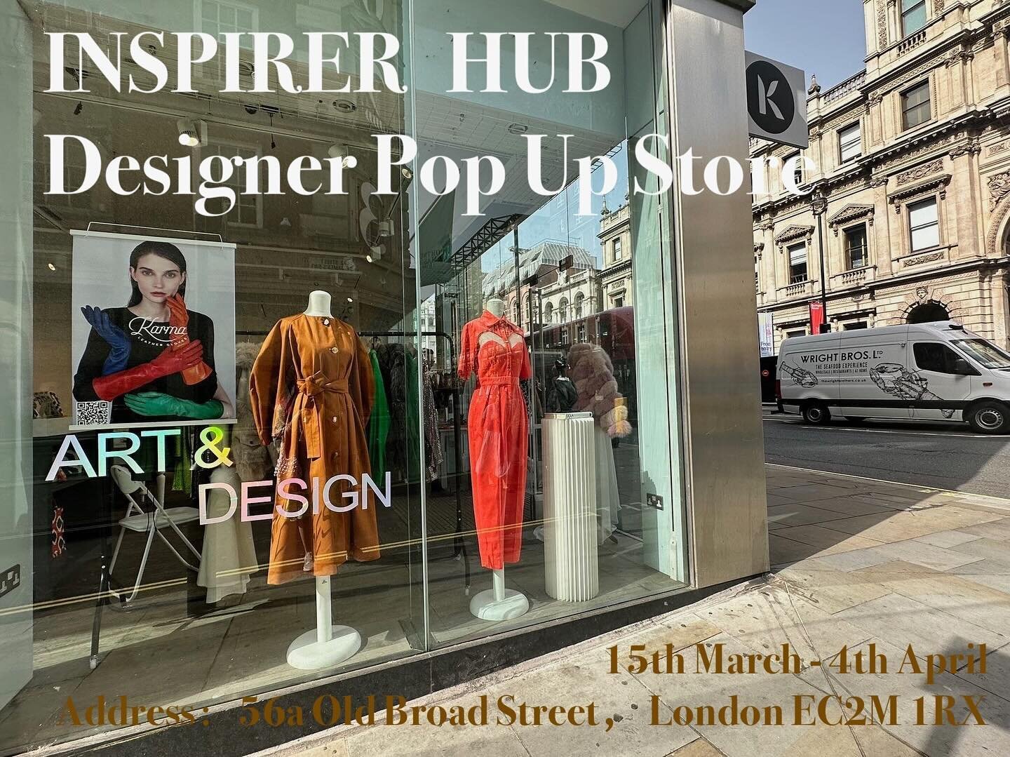 Open Call for Fashion Accessory，Lifestyle 

INSPIRER HUB Designer Concept POP UP

Address：56a Old Broad Street， London EC2M 1RX 

Time： 15th March - 4th April

If you want to sell your design in London, please contact inspirerhub@outlook.com