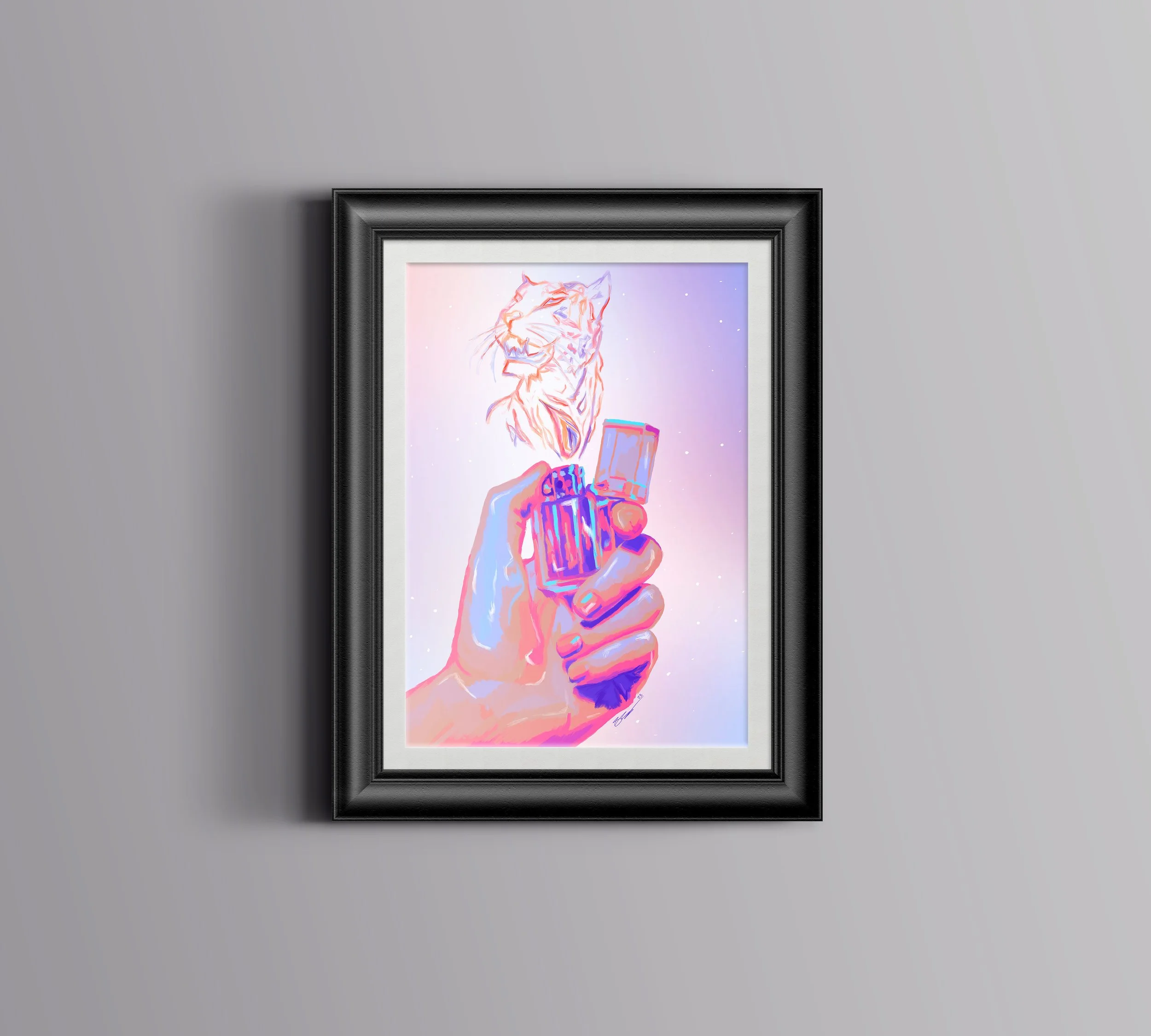 "THE LIGHTER" - print