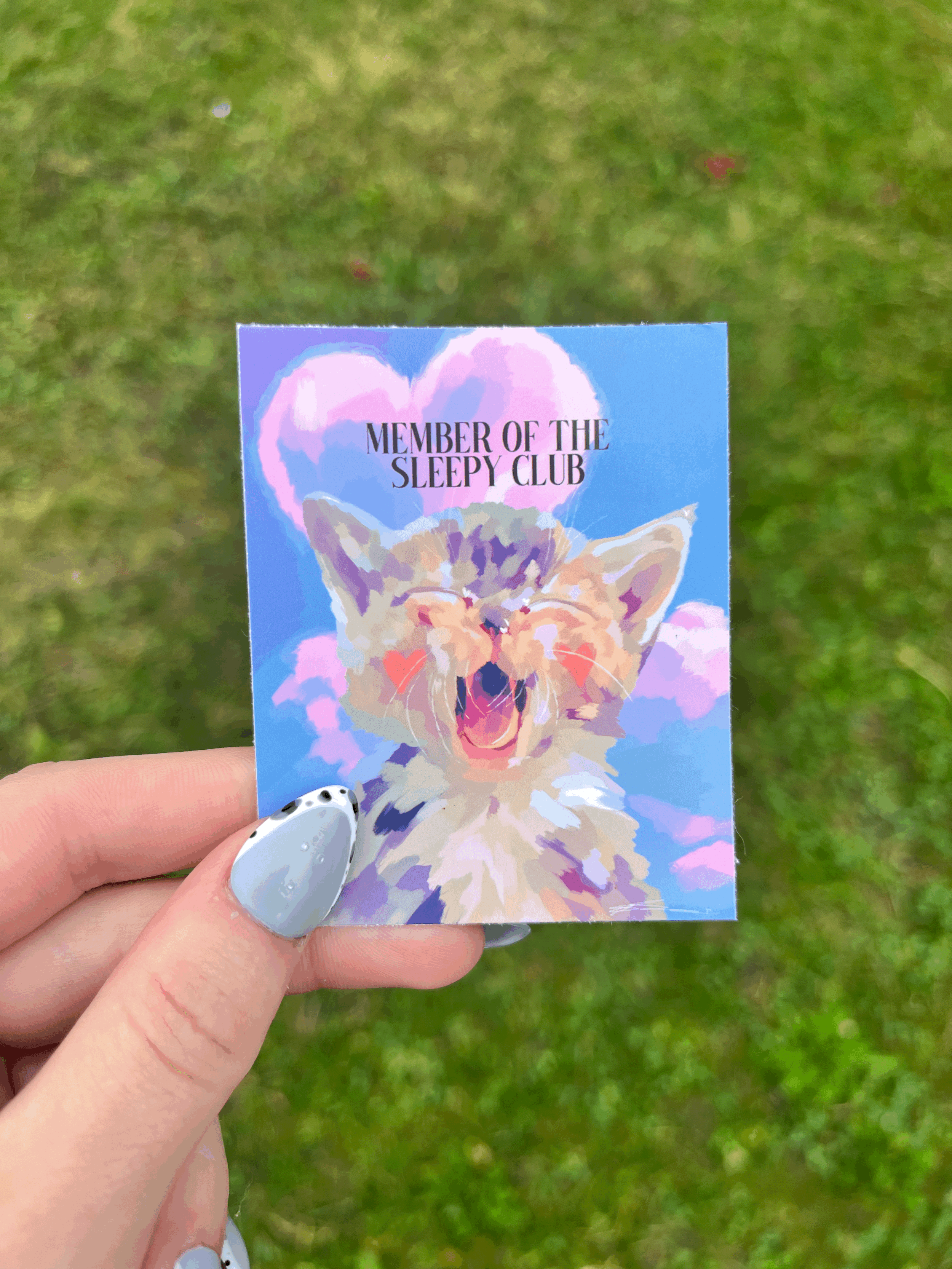 "SLEEPY KITTEN" - sticker