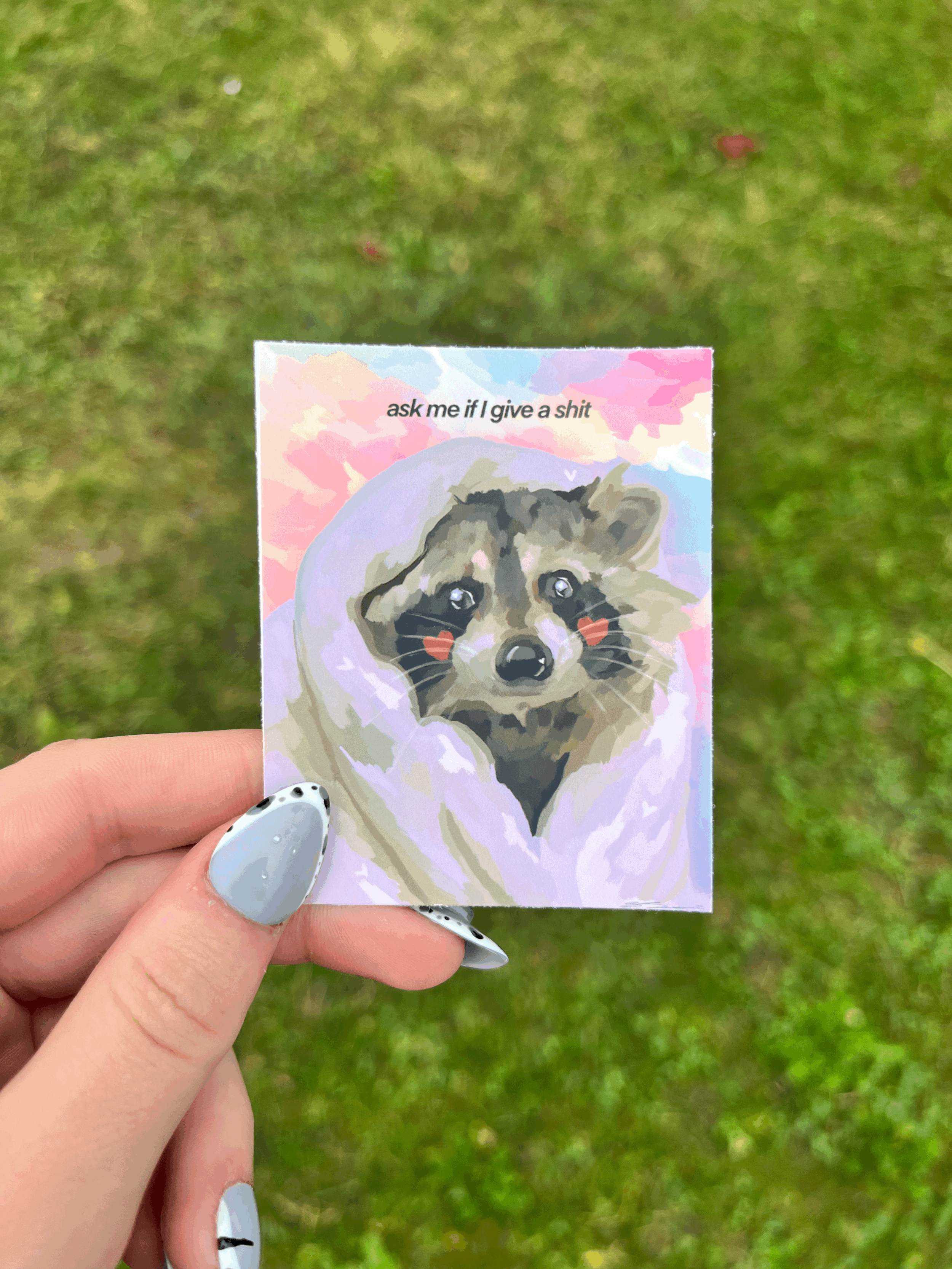 "RACCOON" - sticker