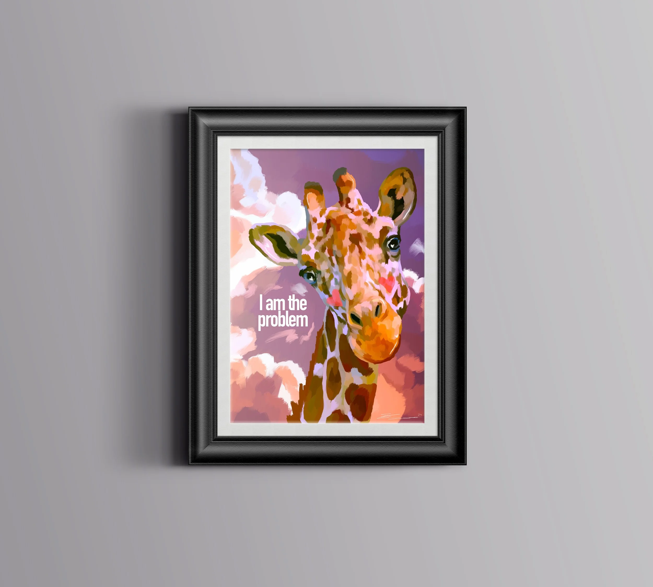 "GIRAFFE" - print