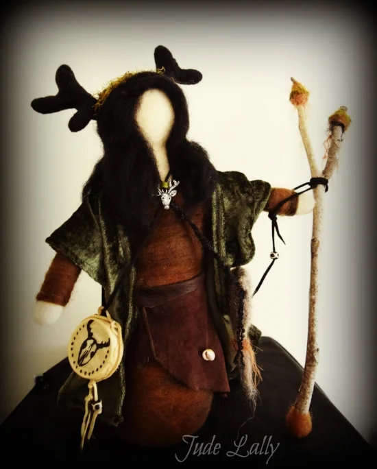 She Who Runs With the Herds. Doll by Jude Lally