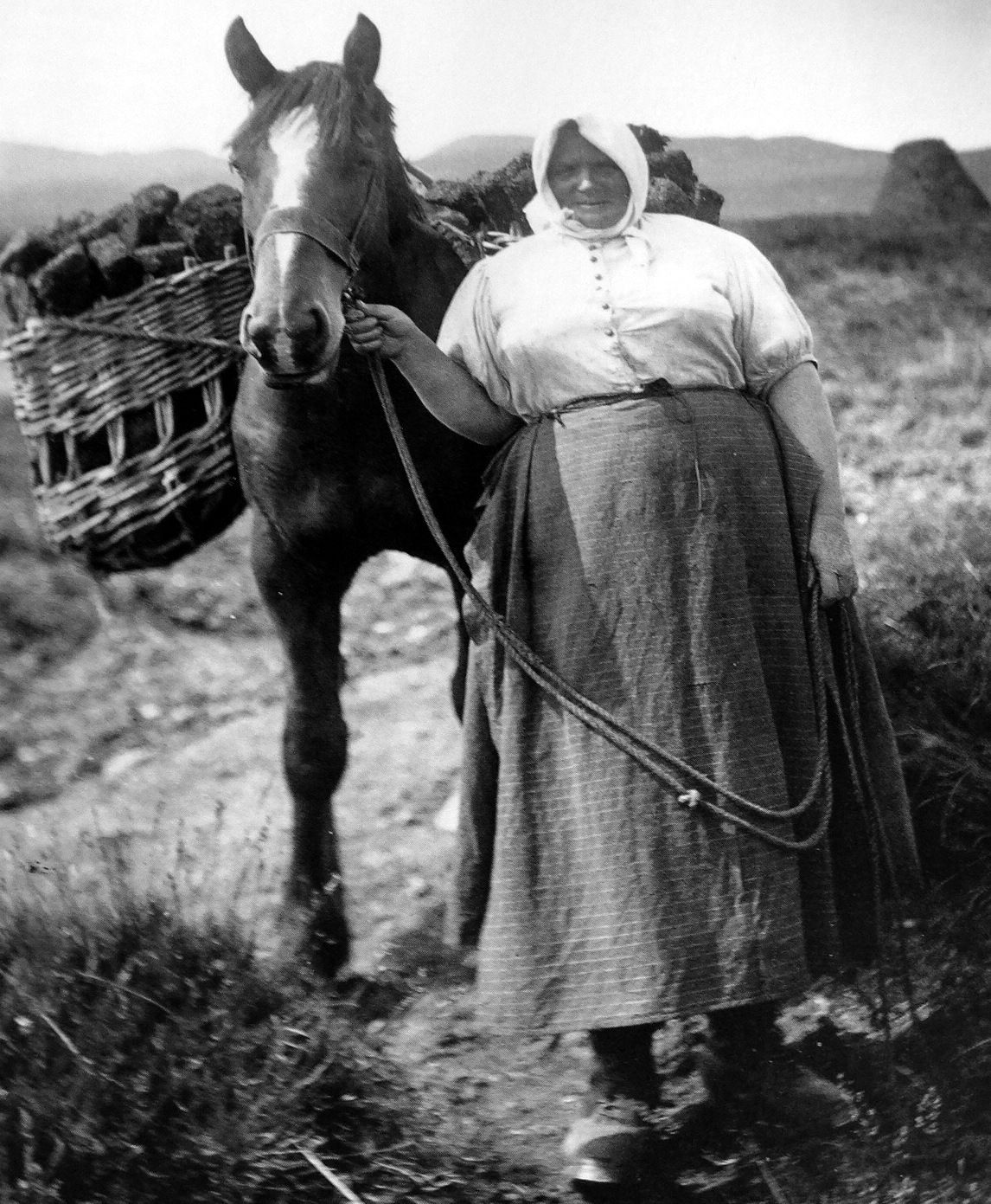 Peat Cutting - isle of Eigg