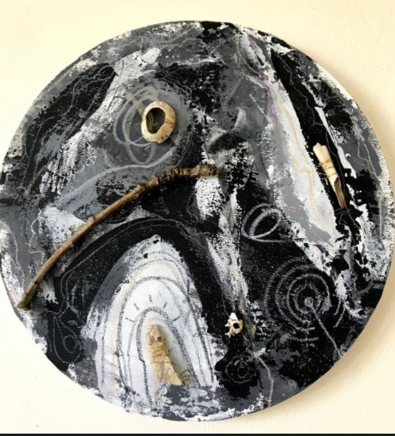 Imagine seeing the land through owls eyes, or galloping stag, of the vision of eagle
.
This painting overlaps all those different maps and considers our ancestors relationship to the land 
.
There is also a lament to all we have lost 
.
New post over