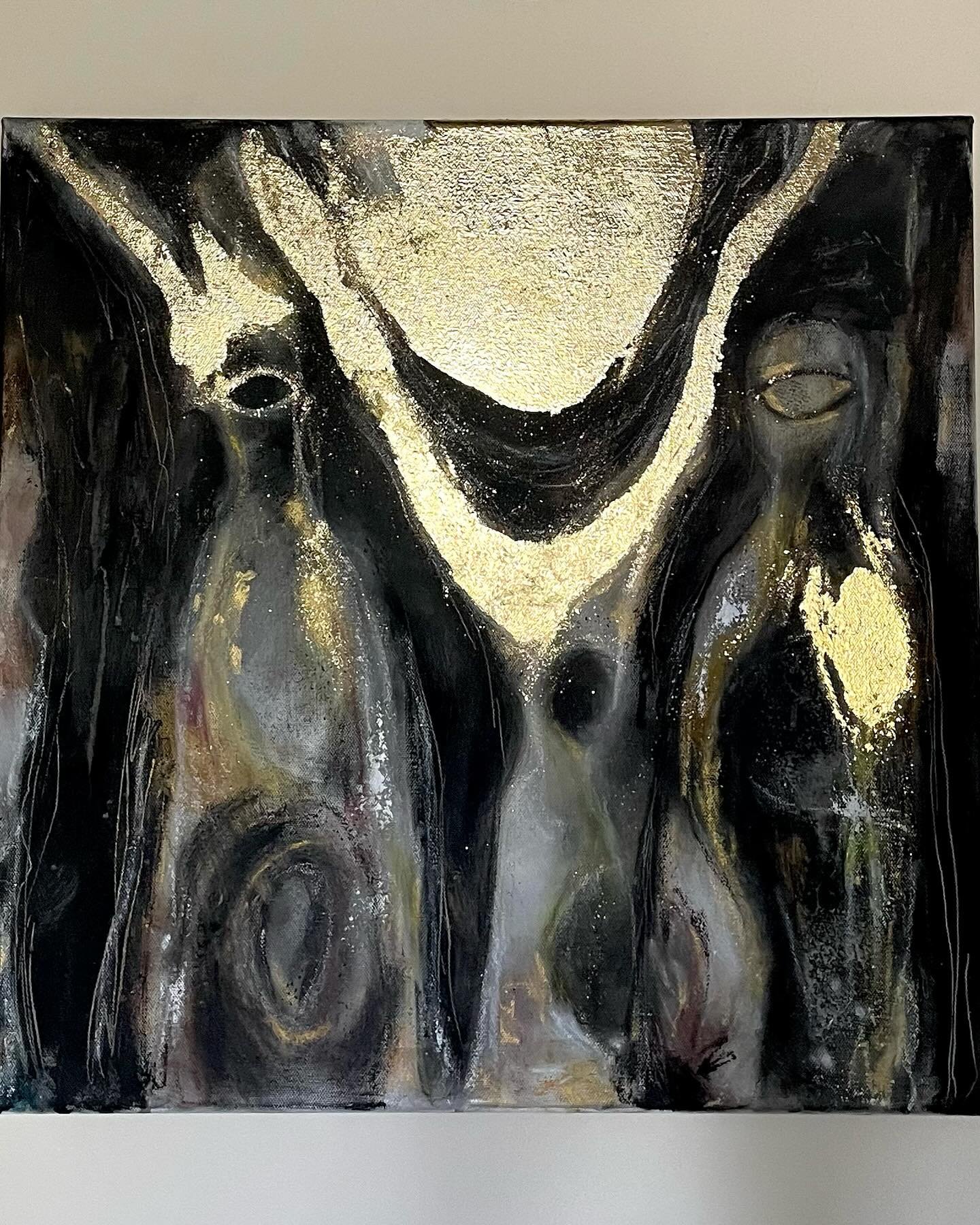 A painting of the Cailleach. Her ritual of submerging herself in the water of Loch Ba on the Isle of Mull. A primordial ritual of cosmic renewal or a cosmic ritual of primordial renewal? 
.
It's about honoring the mystery, of not having to know or un