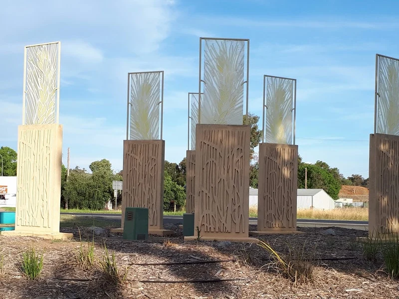 Wallendbeen Milestones Sculptures Photo Credit: Jeana Bell