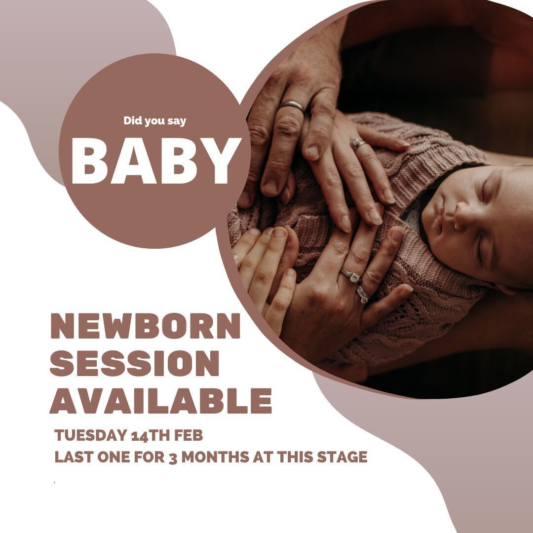 DUE TO A BABY STILL BAKING

i now have next Tuesday 14th open for a newborn.

For more info or to book in send me a message 😍