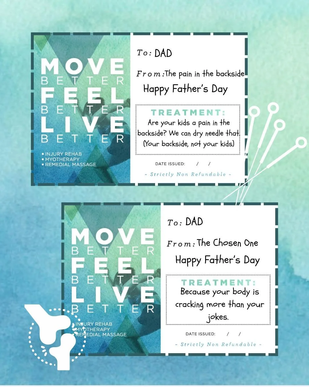 Did you know that we sell gift vouchers (Dad joke not included😉)? Think of us on your next special occasion or treat Dad this Father’s Day!
Which one are you picking? Comment below OR give us your best dad joke! 🩵
#masteringmovement #chelse