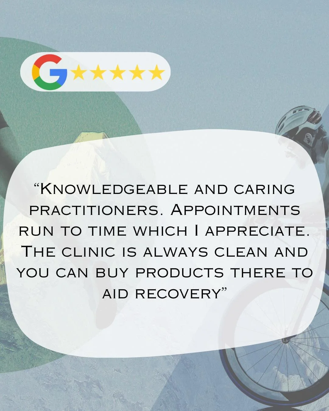 From hands-on treatment to recovery products and support, we aim to have everything you need under one roof! 
We LOVE that you appreciate the little things just as much as we do. 🙌