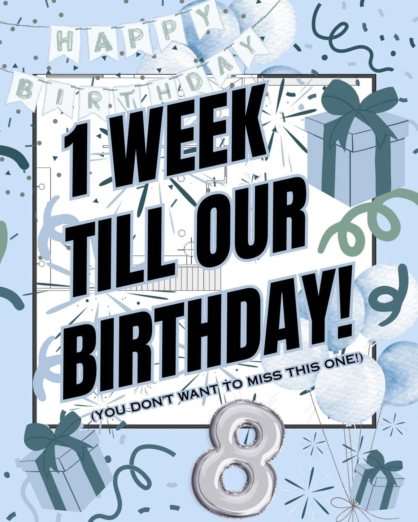 PSA: NEXT WEEK IS HUGE🎉
Our birthday is right around the corner&hellip; and what&rsquo;s a birthday without a few surprises and maybe a present or two?👀🎁
Keep any eye out on our socials because you will not want to miss what&rsquo;s coming! Any gu
