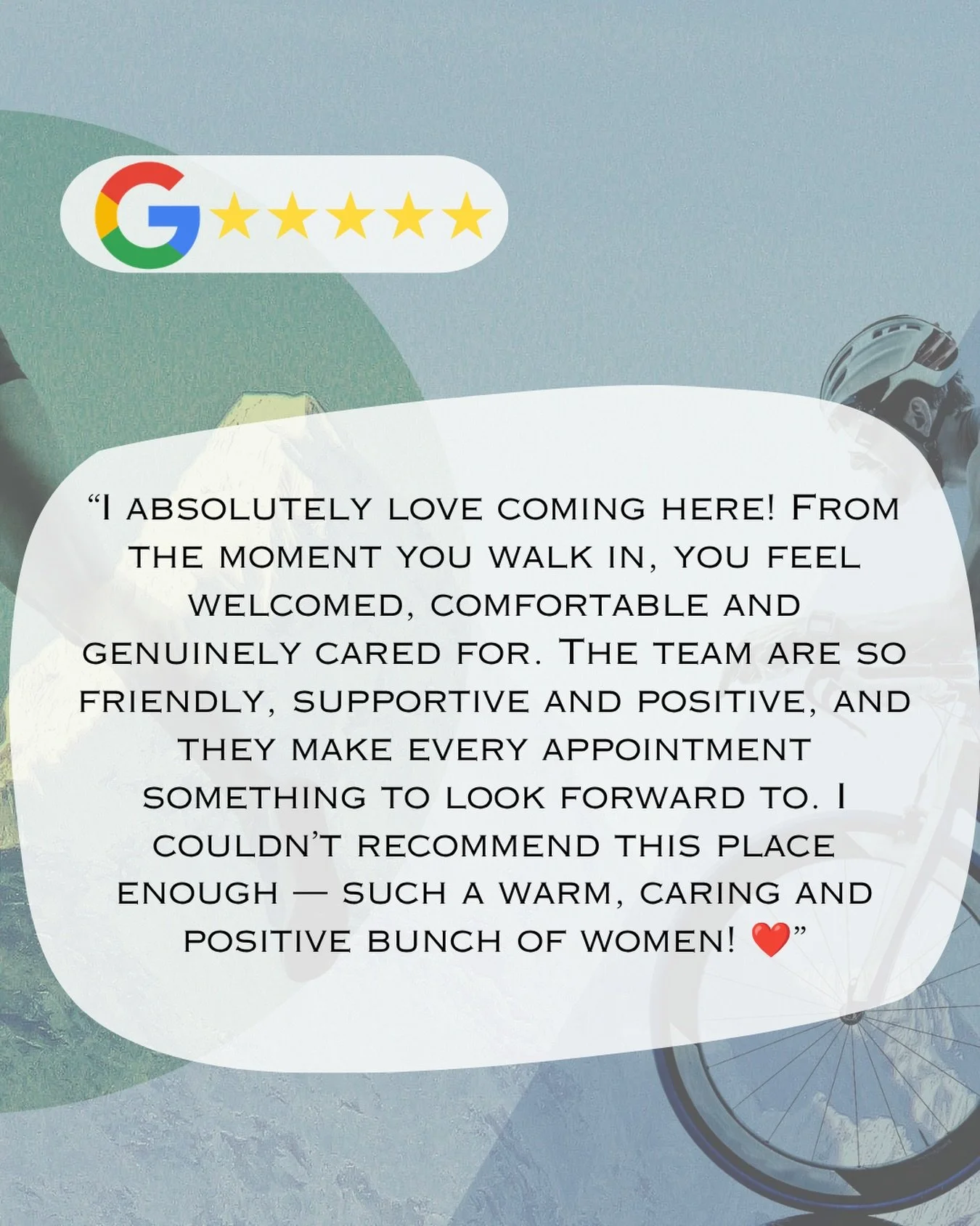 Reviews like this 🥹⭐️⭐️⭐️⭐️⭐️
We love creating a space where you feel welcomed, supported and genuinely cared for. So grateful for our amazing community!