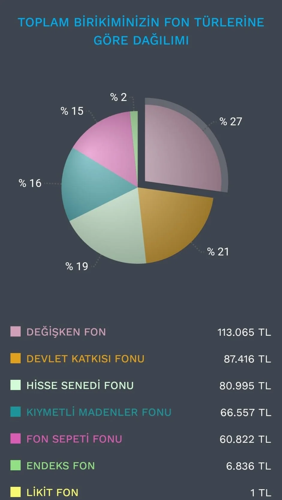 2 EYLÜL 2024 BES PORTFÖYÜM