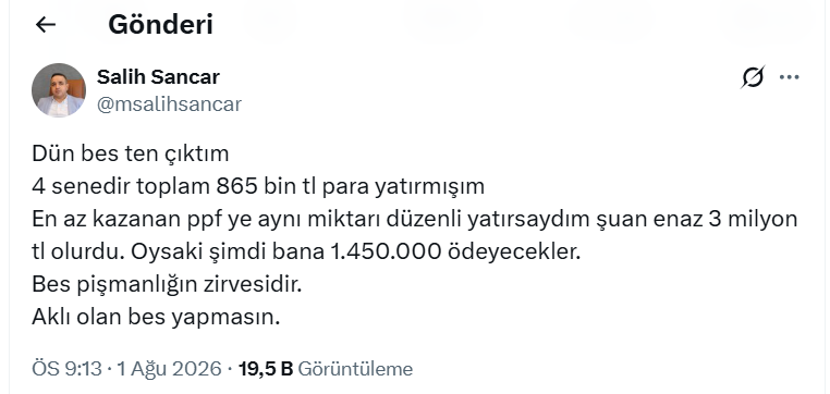 4 YILDA BES YERİNE NRG FONUNA YATIRIM YAPILSAYDI...
