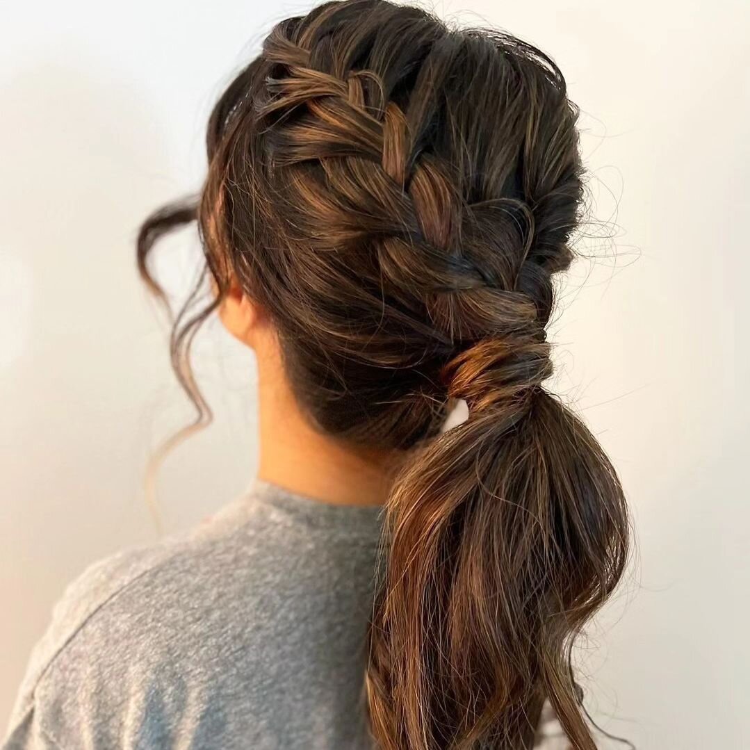 Braided ponys are fun 🥰

Hair by Donna 
@beautyhauscollective