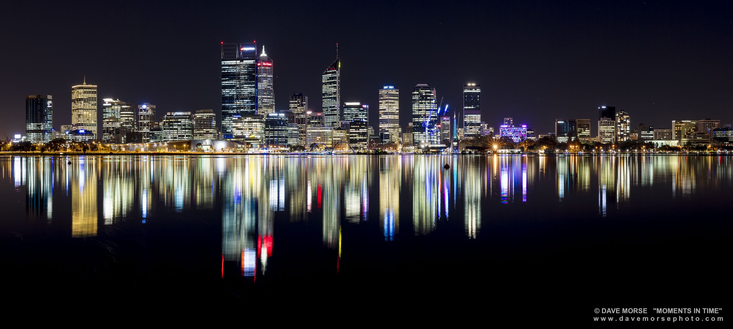 Perth. Image No. A3389.2817.21C ... Perth Lights captured from the South Perth. 2/8/2017