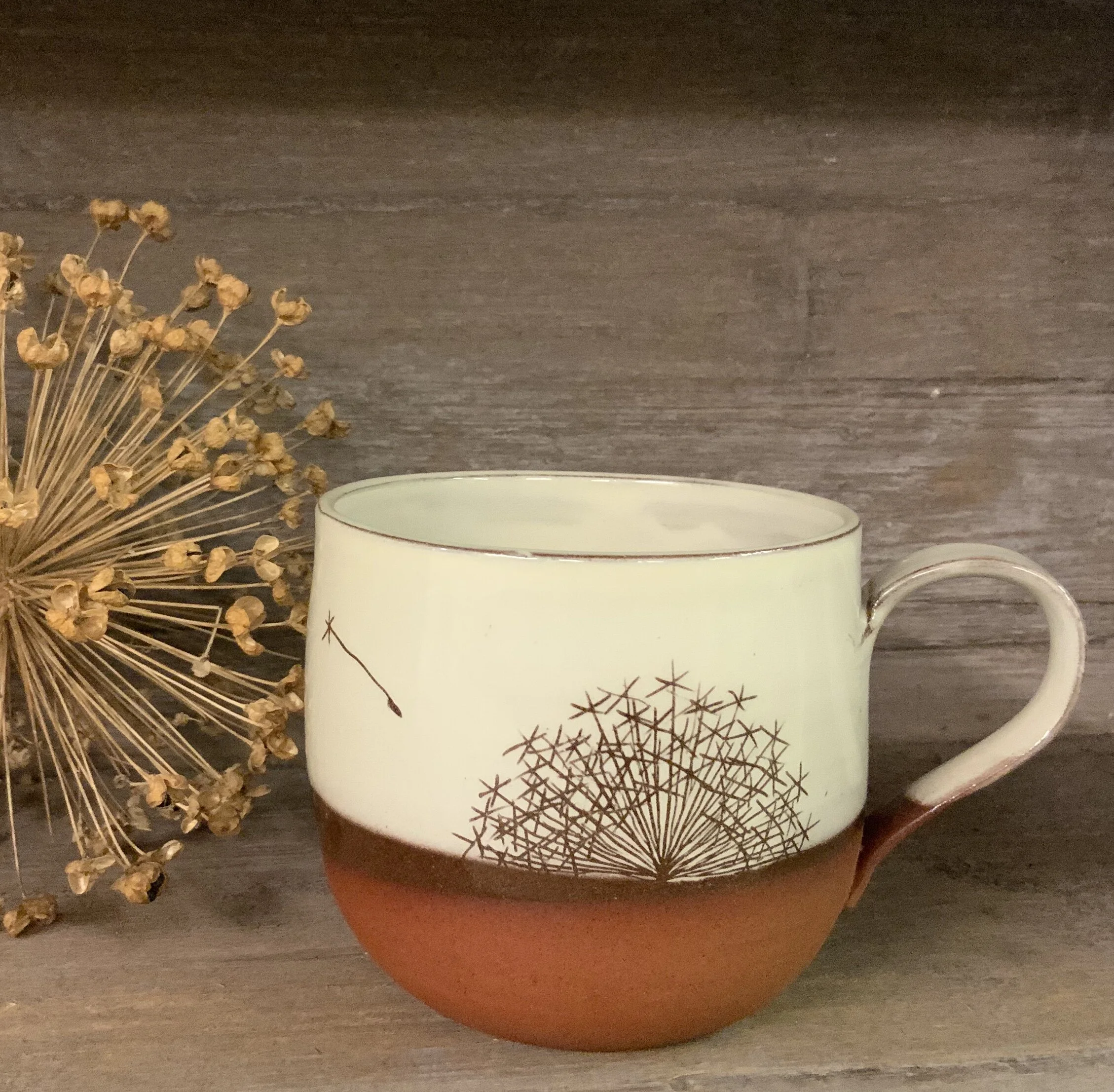 WendyCalder-redmug,round.dandelion.JPG