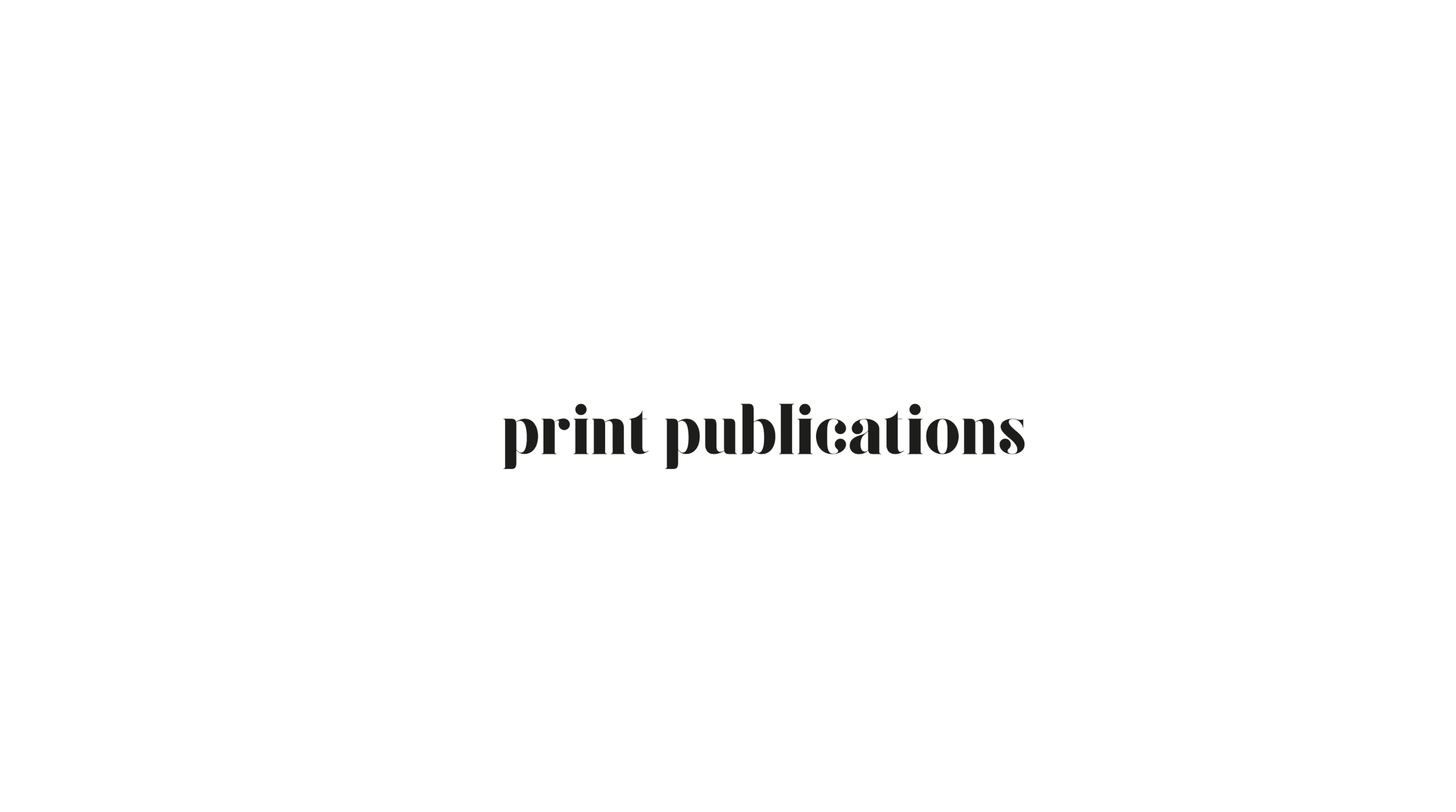 The secret to great print publications