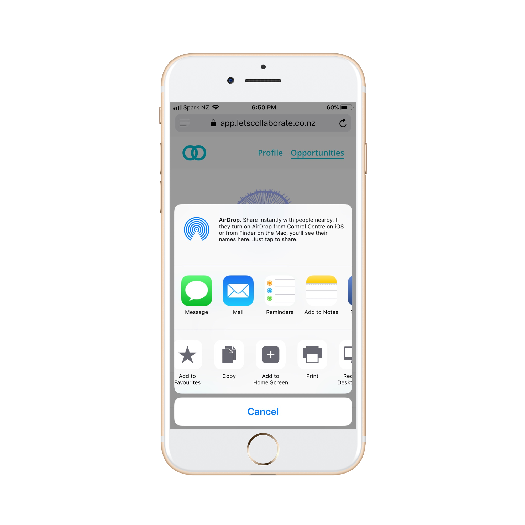 Select “Add to Home Screen.”