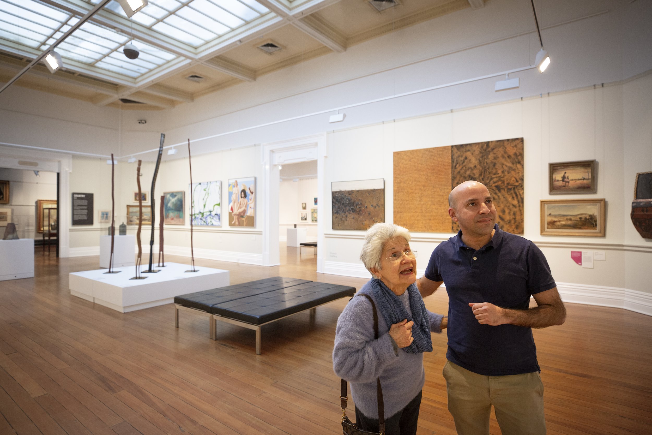Art Gallery of Ballarat, Visitors in the Gallery.