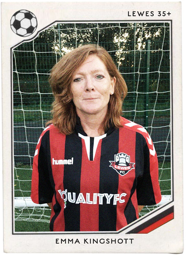 NAME: Emma Kingshott POSITION: Defender TEAM: Spurs and Brighton & Hove Albion FOOTIE MOMENT: Brighton beating Man Utd last season to ensure Premiership survival.