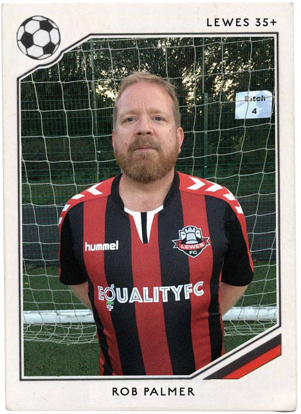NAME : Rob Palmer POSITION : Striker/all rounder TEAM : Manchester United FOOTIE MOMENT : Watching the 1999 FA cup final, at the old Wembley Stadium, United beating Newcastle United to advance their treble season.