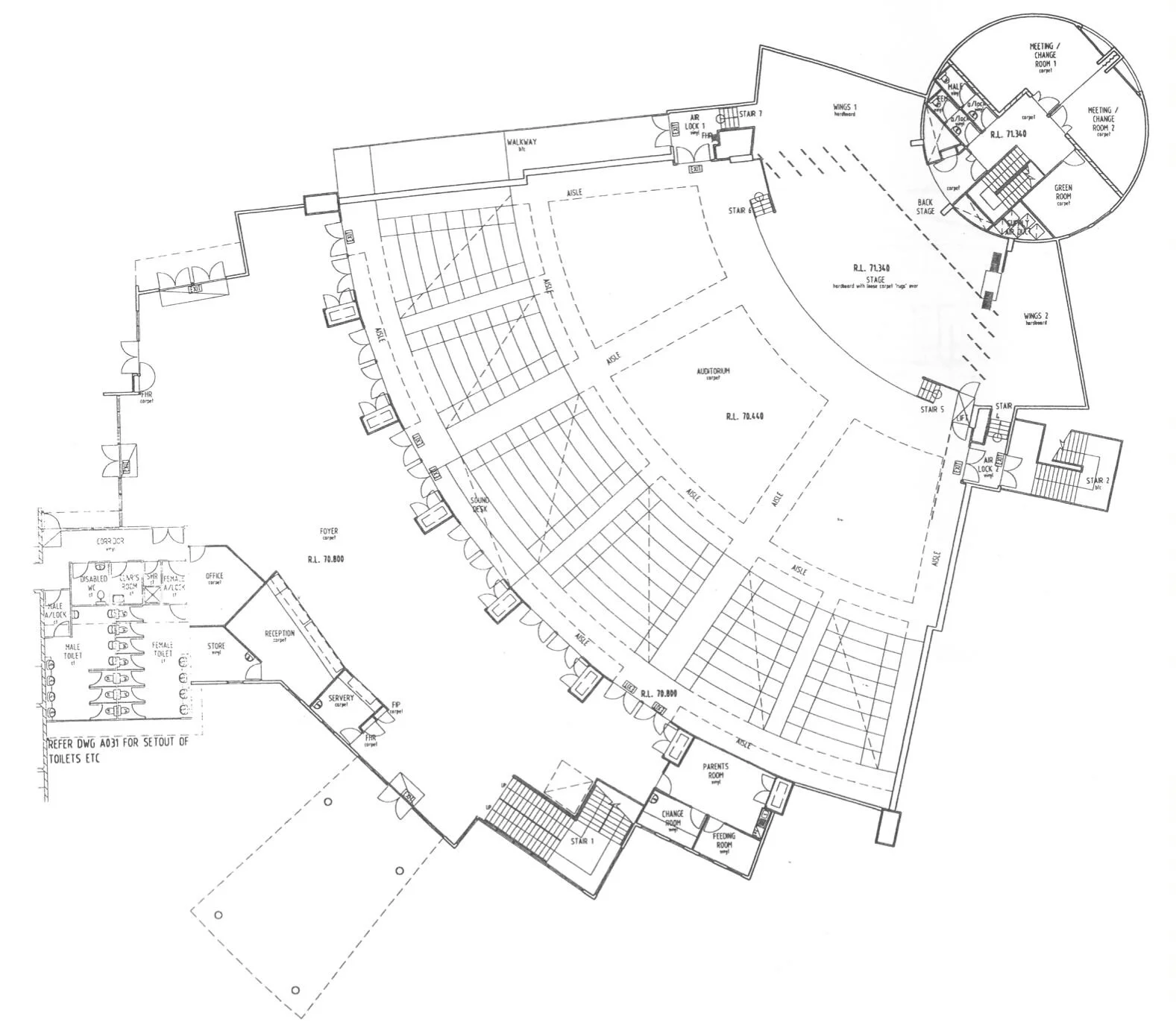 Detailed map of our venue complex.