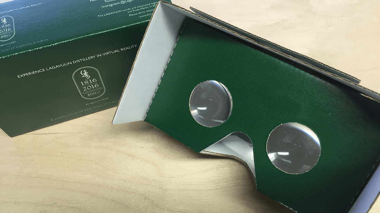 The Lagavulin Experience was made available on YouTube 360° with specially commissioned Google Cardboards.