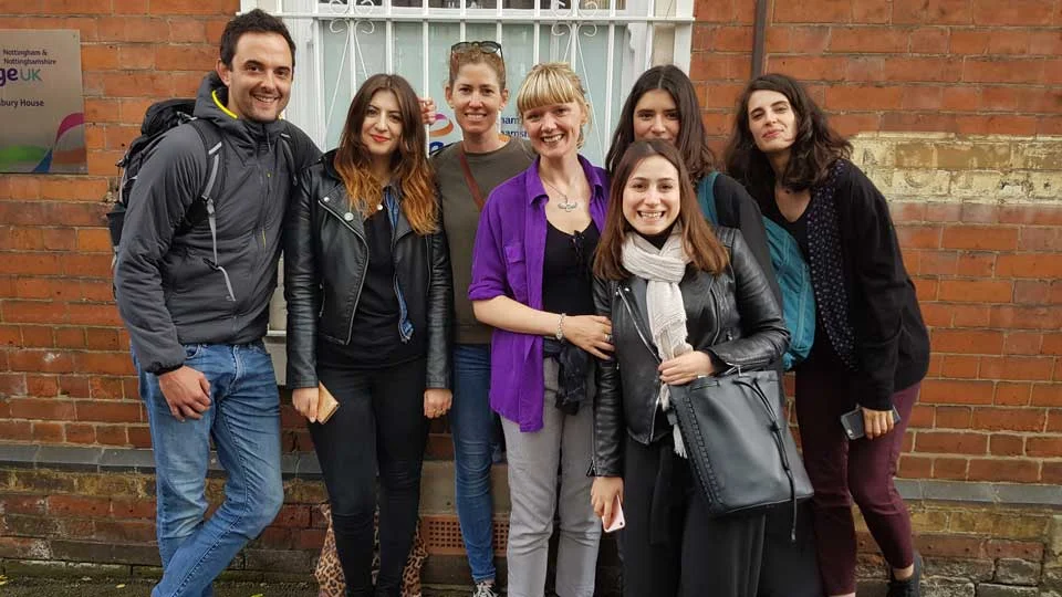 The crew after wrapping in Nottingham.