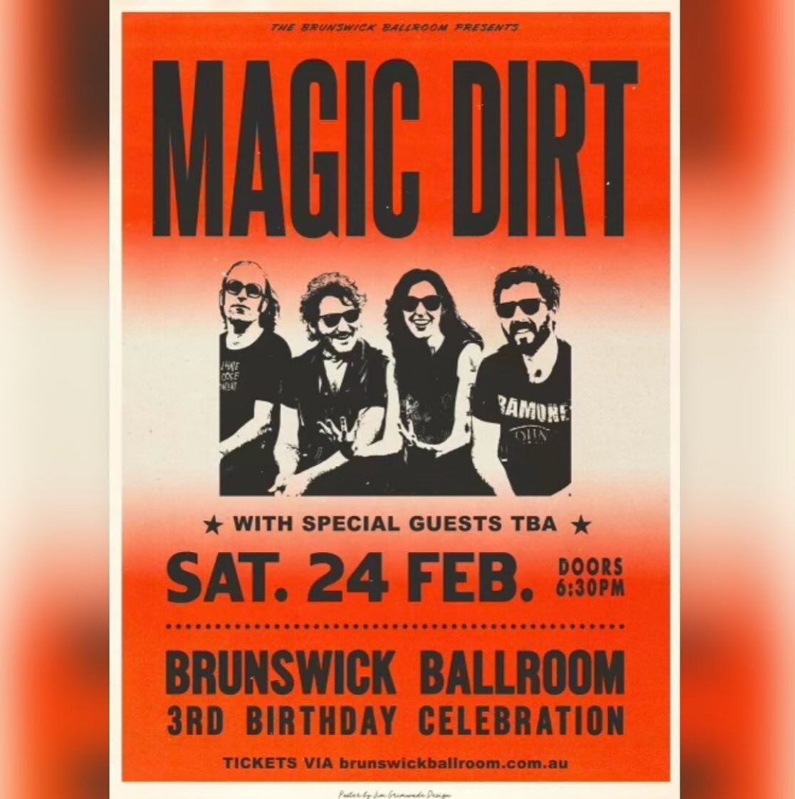 Catch @magicdirtofficial next month for @brunswickballroomaus 3rd birthday!